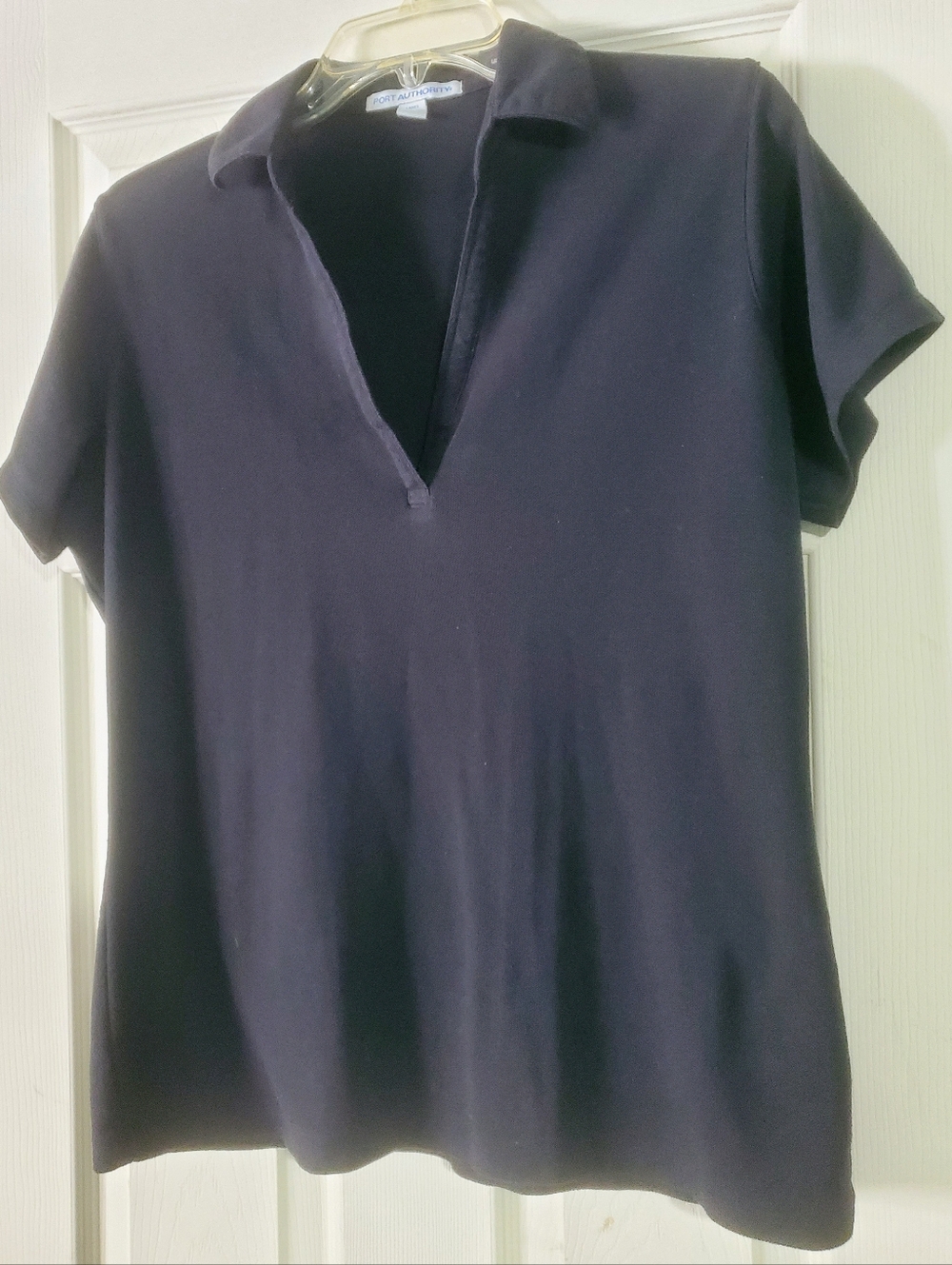 Port Authority Black Womens Polo Top Zs L